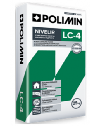 Savaime išsilyginantis mišinys POLIMIN LC-4 NIVELIR, 25 kg